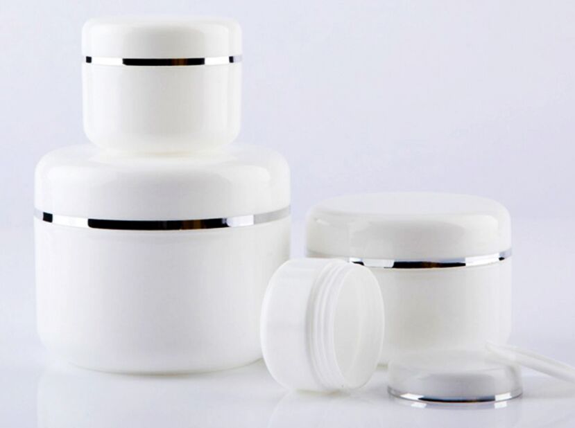 

20/30/50/100/150/250g White Portable Refillable Bottles Travel Face Cream Lotion Cosmetic Container Plastic Empty Makeup Jar Box