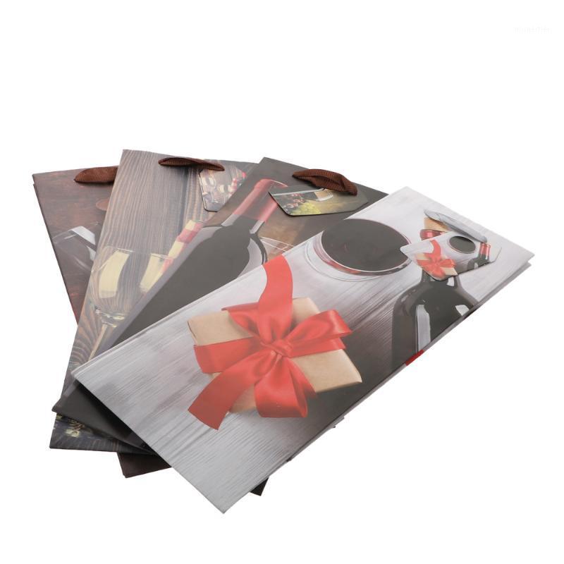 

Gift Wrap 4Pcs High-end Bags Thick Paper Decorative For Red (Assorted Color)