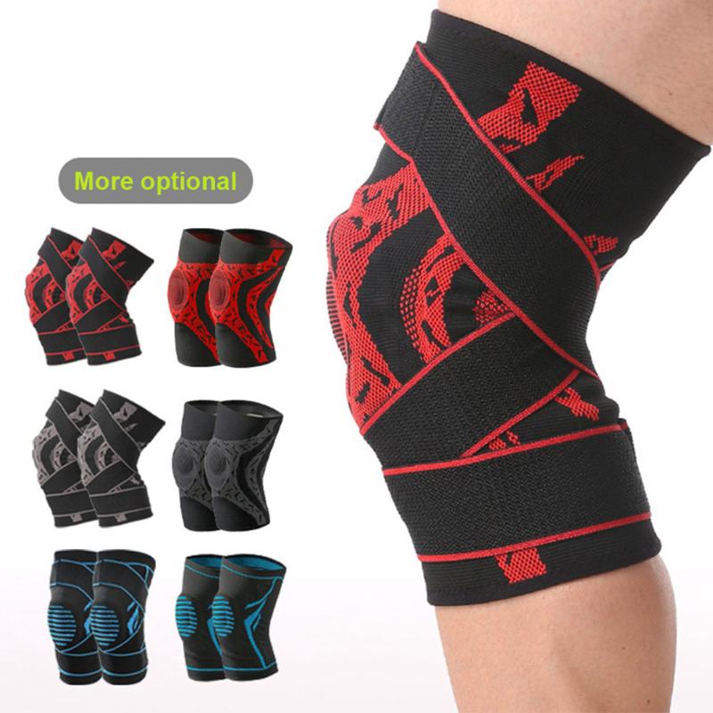 

Elbow & Knee Pads 1PC Sports Kneepad Men Pressurized Elastic Support Cycling Running Fitness Gear Basketball Volleyball Brace Protector, Black;gray