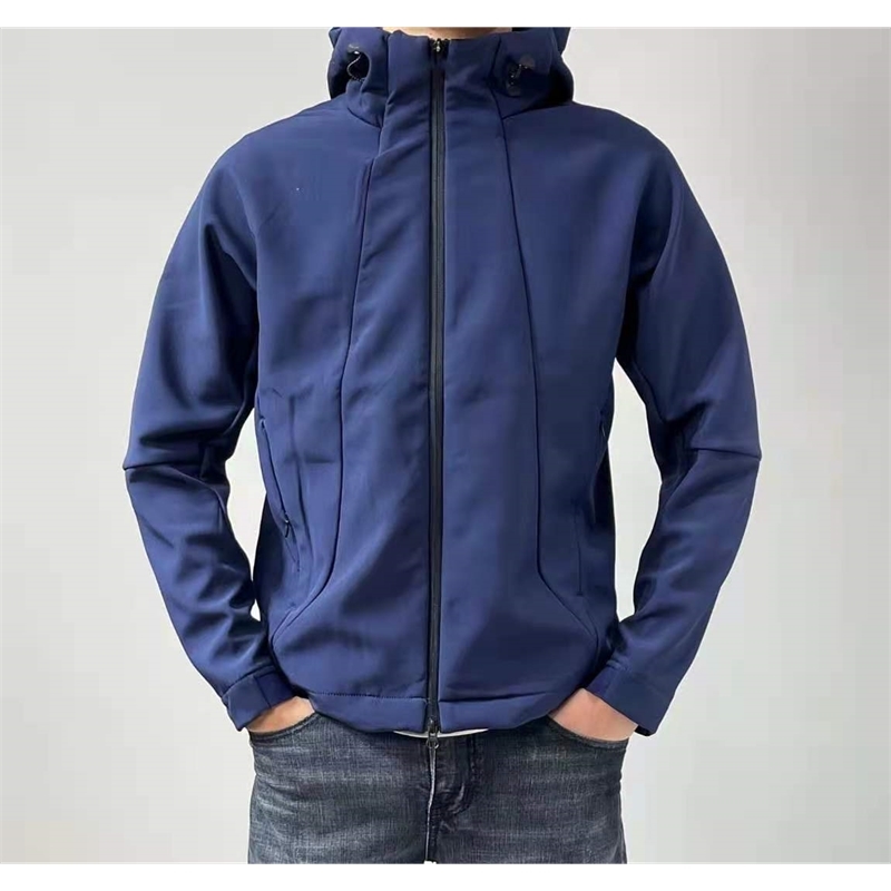 

2021 autumn winter new men's outdoor fleece sports fashion warm top loose solid color D coat 8142245, Black