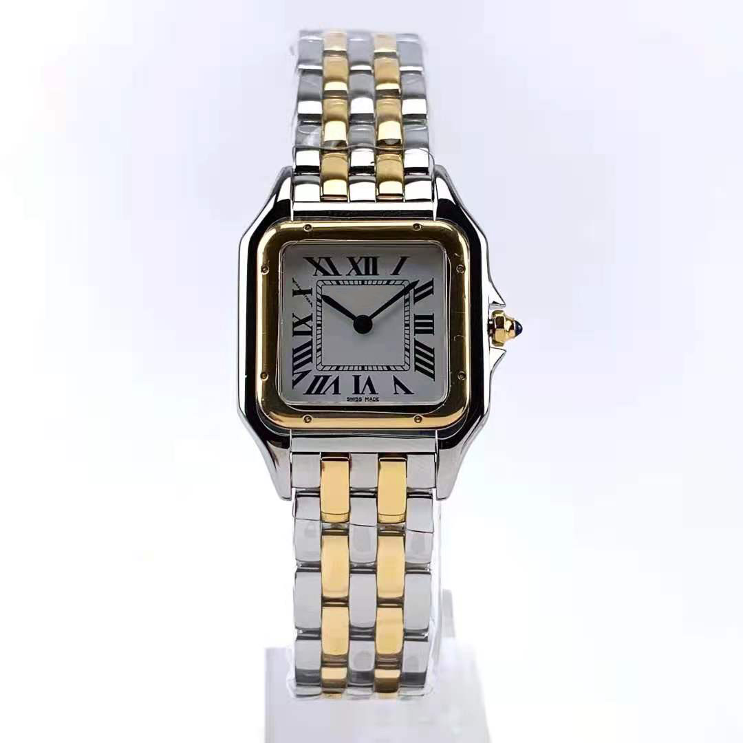 

Fashion couple wristwatch medium 37mm small 30MM high quality imported stainless steel quartz automatic ladies with diamond in many colors, Colour9