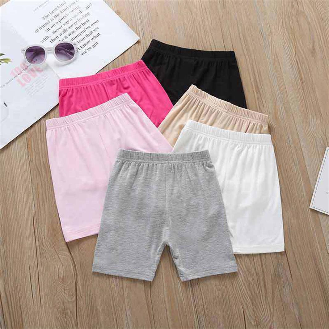

1pcs Summer Girls Candy Colors Safety Short Pants Children Underwear Leggings Boxer Briefs Beach, Black