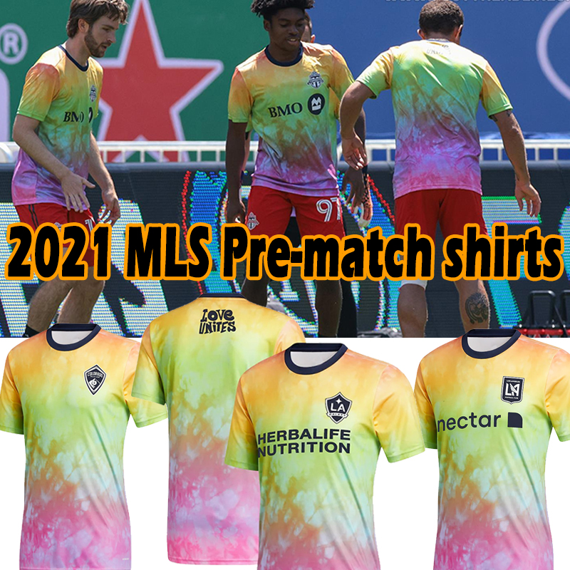 

2021 Love Unites soccer jerseys MLS DC inter Miami LA GALAXY Atlanta Nashville LOS ANGELES PRE MATCH shirts ORLANDO Seattle Sounders New CITY York football shirts, Yinggelan+patch