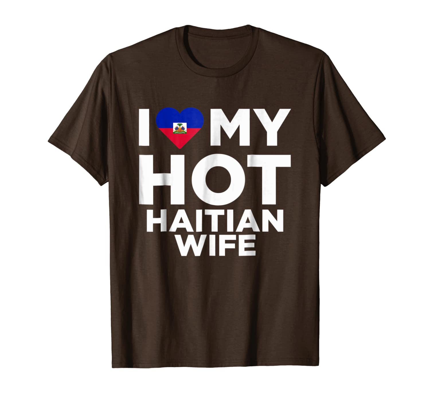 

i love my haitian wife cute haiti native relationship t-shirt, White;black