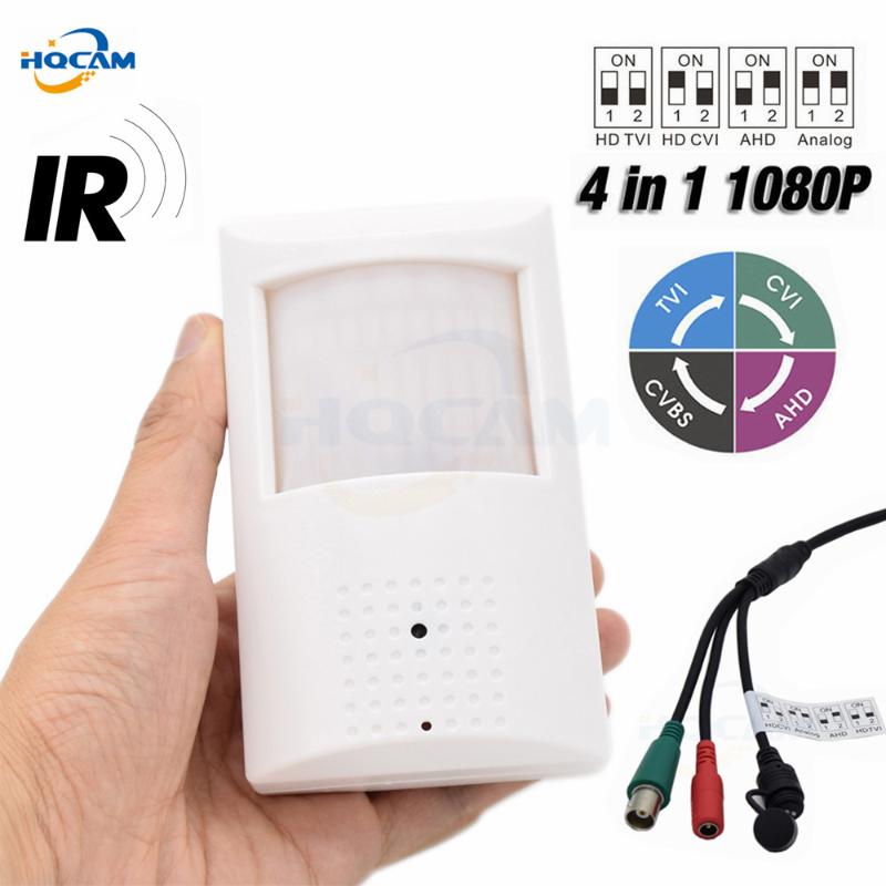 

Cameras HQCAM 1080P PIR Style Motion Detector 48Pcs 940NM Invisible IR LED AHD 4 IN 1 Camera OSD DIP Switch CVI/TVI/AHD And CVBS DVR