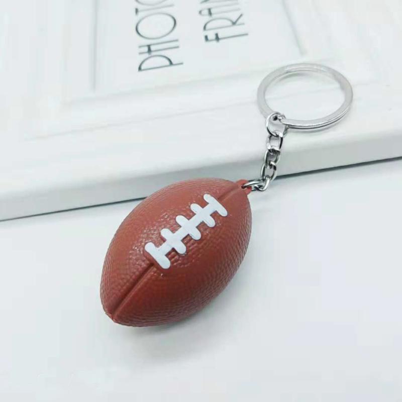

Keychains Creative Rugby Keychain Ball Pendant Key Chain Sports Gifts Bag