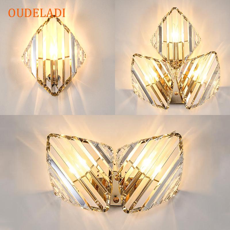 

Wall Lamp Living Room Bedroom Luxury Crystal Creative El