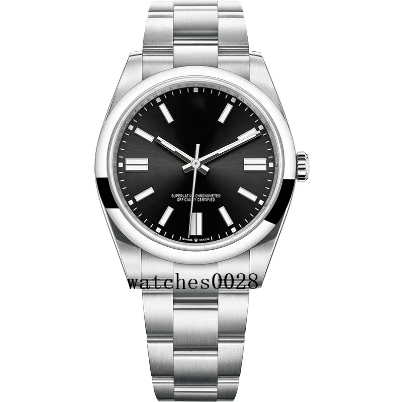 

EW Oyster 41mm or 36mm watch EW2021 produces 3230 movement power storage for up to 72 hours of ice-blue glow-in-the-dark, Slivery;brown