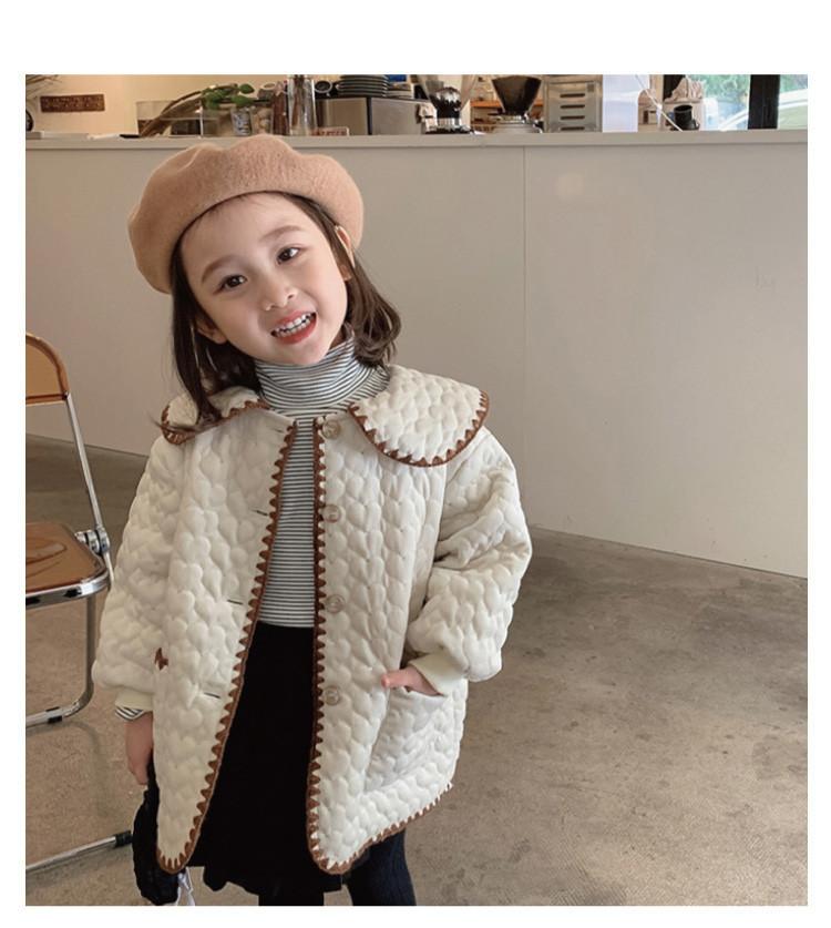 

Jackets 2021 Girls Winter Thick Warm Coat Korea Kids Design Long Jacket Princess Chindren Outdoor Dress Baby Pography Clothes, Blue;gray