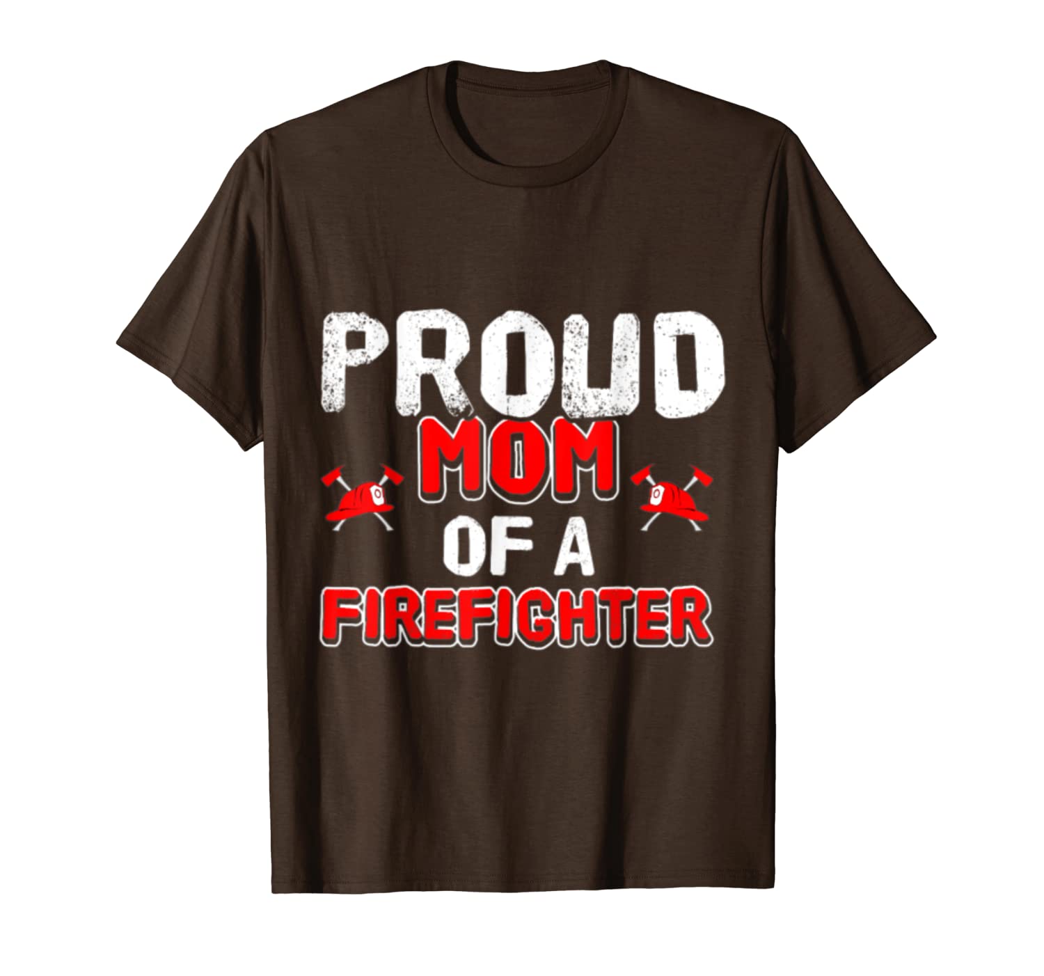 

proud mom of a firefighter t-shirt, White;black