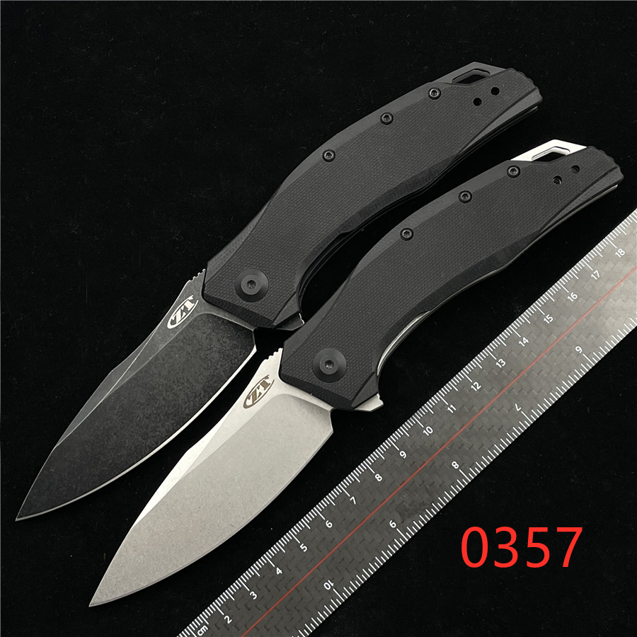 

Zero Toerance ZT0357 0357BW Quick Open Foding Knife CPM 20CV Hande Tactica Outdoor Camping Hunting Pocket EDC Too KNIVES