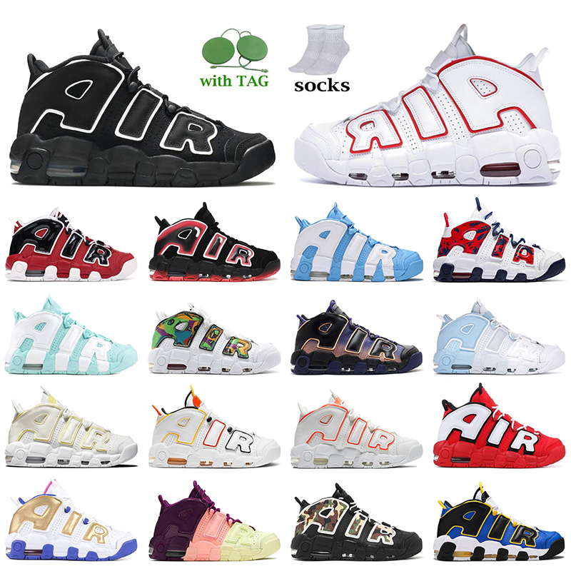 

Luxury Fashion Air More Uptempo Scottie Pippen Basketball Shoes Black White Varsity Red Off Bulls Women Mens Trainers Peace Love Light Citron Sunset Sneakers NIK, Camo 36-45