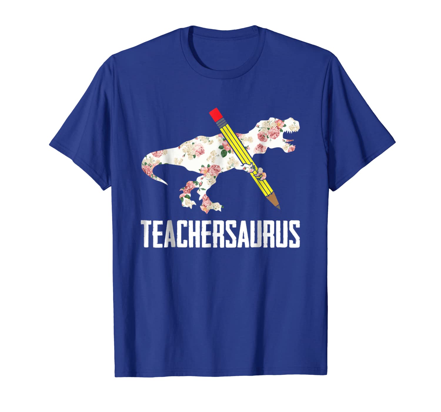 

teachersaurus dinosaur funny teacher school cute t-shirt, White;black