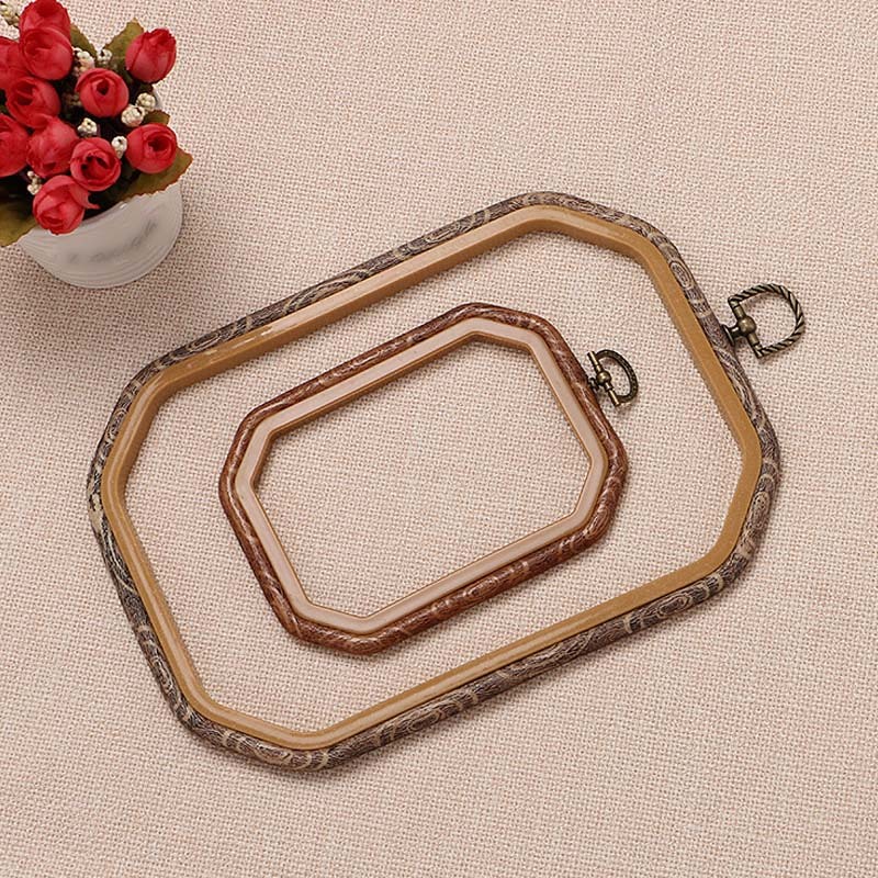 1 Pcs Wood Frame Supporting Wall Stretching Sewing Tools Accessory Retro Imitation Embroidered Frame Long Square-image-690339089
