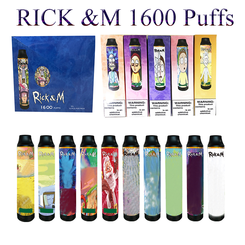 

Original R&M Disposable vape 1600 puffs 1100mah Battery Empty Vapor Kit VS bang xxl dazzle