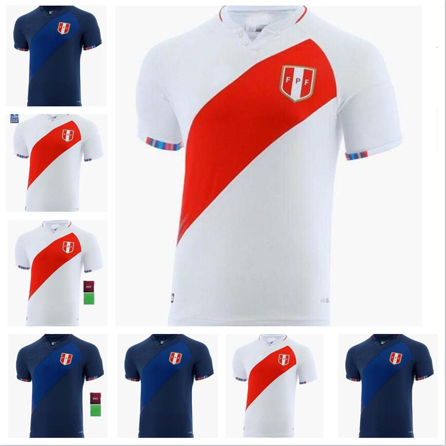 

2021 2022 Peru Soccer Jersey CUEVA LAPADULA GUERRERO FARFÁN FLORES 21/22 Perú national team jerseys Men Football Shirt