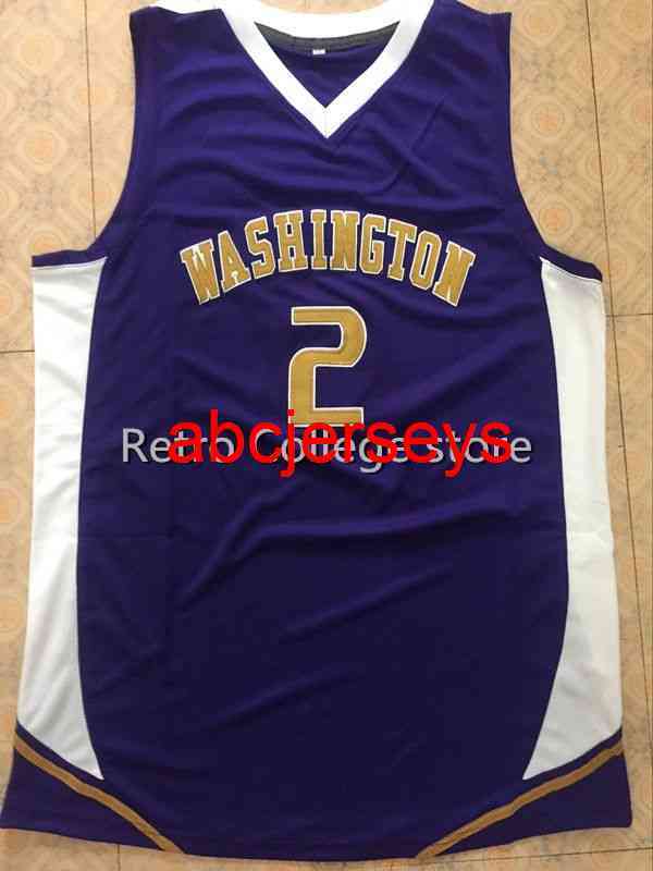 

#2 Isaiah Thomas College Retro Basketball Jersey Stitched Custom Any Number Name Ncaa XS-6XL