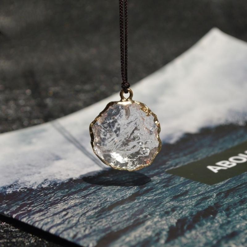 

Pendant Necklaces 2021 Trend Glass Irregular Unusual Couple Punk Clothing Women's Beautiful Neck Chains Jewelry