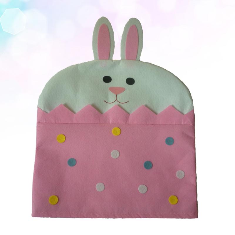 

Design Chair Covers Seat Back Protective Case Easter Theme Removable Cover Decoration For Home E