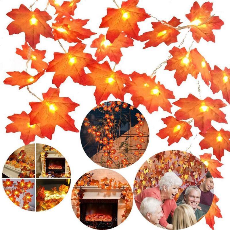 

Party Decoration 1.5/2/3M DIY LED Lights Autumn Artificial Shaped Fall String Birthday Christmas Decorations For Home