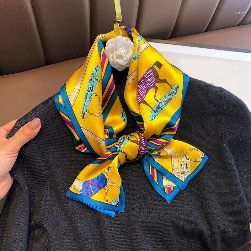 

Scarves 100% Pure Silk Scarf Shawl Foulard Women Natural Wraps Pashmina Hijab 2021 Beach Cover-ups Bandana, Blue;gray