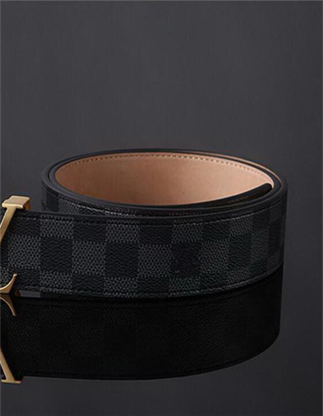 

Fashion Buckle Genuine Leather Belt Width 3.8cm Highly Quality Designer Ucc Women Mens Belts boxs, Black;brown