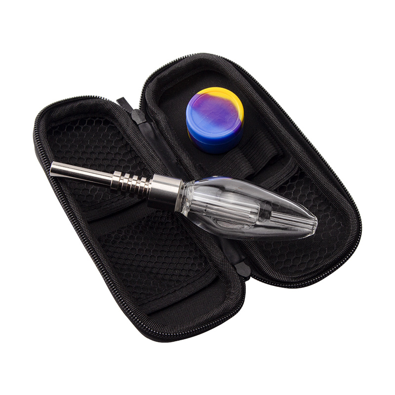 Glass Pipes 510 GR2 Titanium Nail Quartz Ceramic Nails Dabber Tool Bag Set Dab Rigs Smoking Pipe Oil Rig Bong-image-408293159