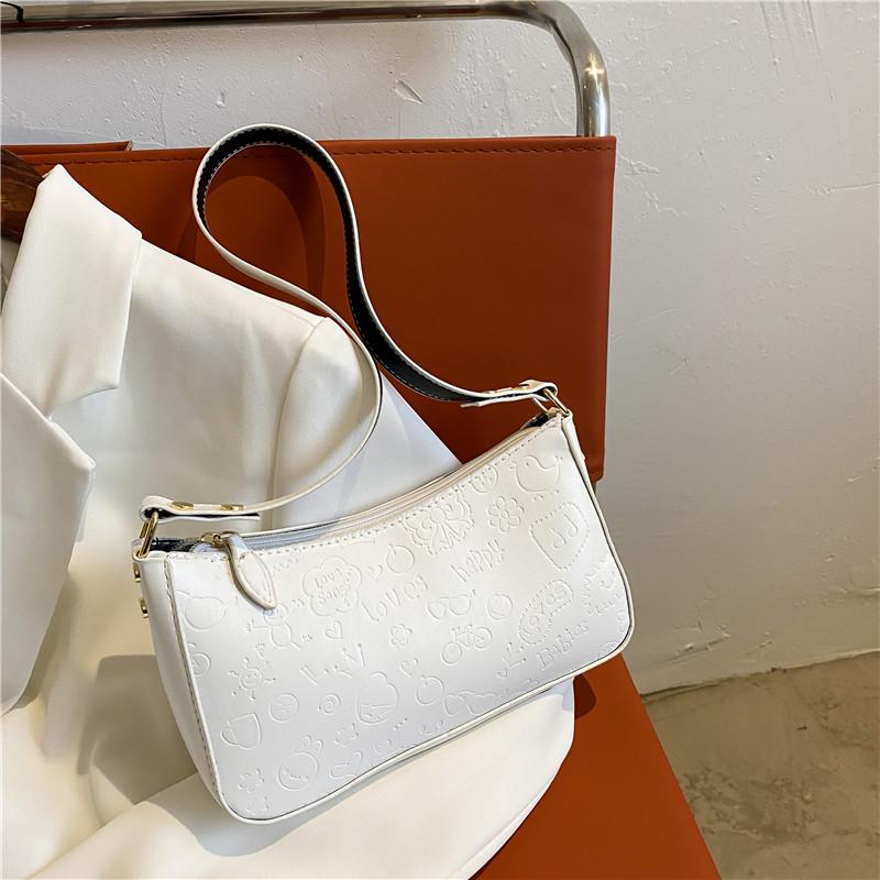 

Wholesale Korean Version Of The Women's Bag On Indentation Pattern Underarm One-shoulder Cross Body, Black