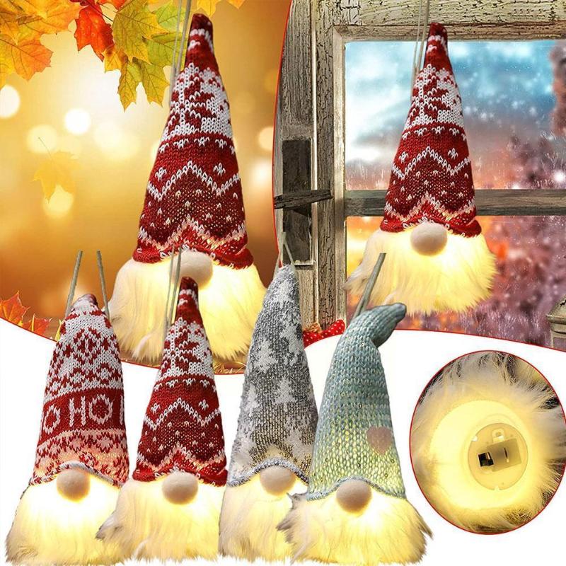 

Christmas Decorations Glowing Santa Claus Lights Increase Festive Decoration The Mood Items Beautiful Home E9U3