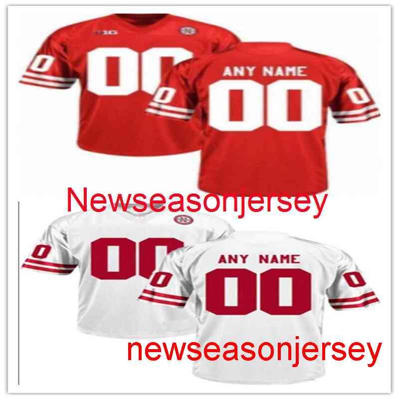 

Cheap custom Nebraska Huskers Jersey Any Number Name Mens Women Youth NCAA football Jersey -5XL 6XL, Red