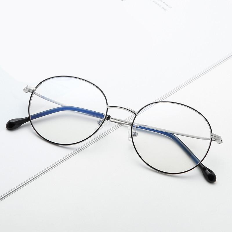 

Fashion Sunglasses Frames Luxury Women Optical Glasses Frame Round Full Men Gold Metal High Quality Ultralight Plain Eyeglasses Myopia 631
