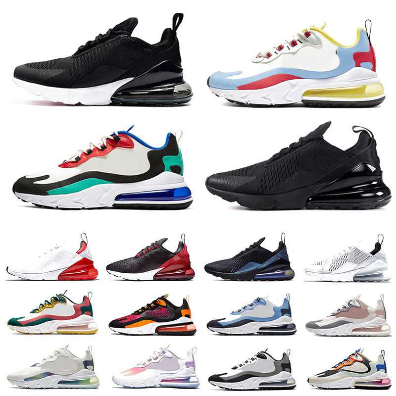 

Bred 270 react men women running Shoes 270s Bauhaus Optical core white university red triple black dusk purple teal mens trainers sports Sneakers, Color#17