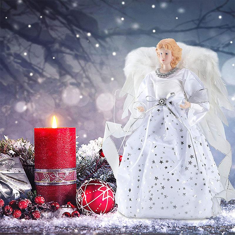 

Christmas Decorations Angel Dolls Home Decor Year Tree Top Ornaments Navidad Decoration Kids Children Gift