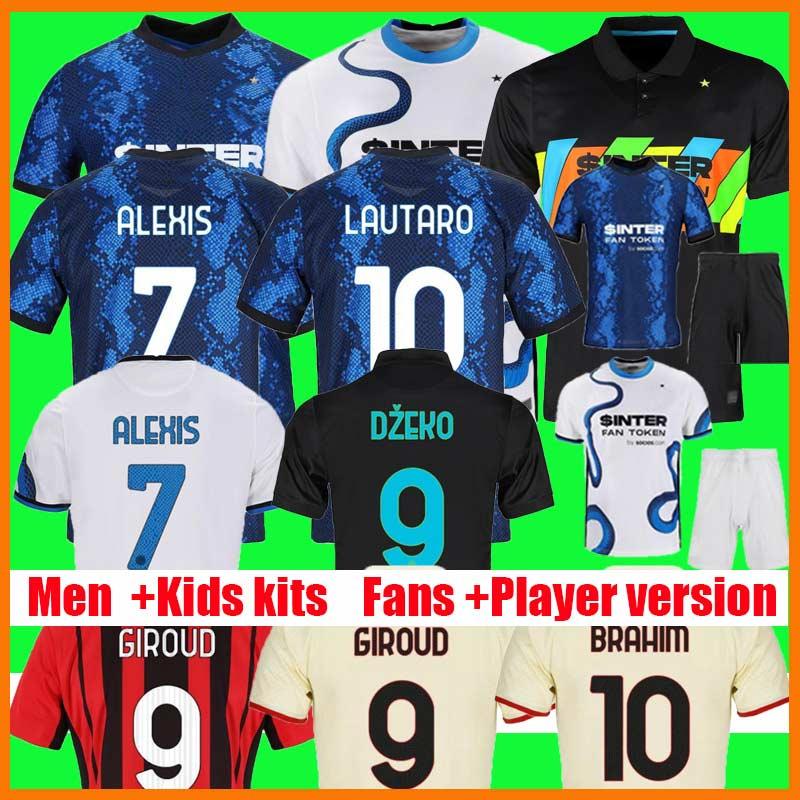 

21 22 soccer jerseys 2021 2022 VIDAL BARELLA LAUTARO MILaN ERIKSEN InTEr ALEXIS HAKIMI jersey kids kits home away third Camiseta futbol mail, Black;yellow