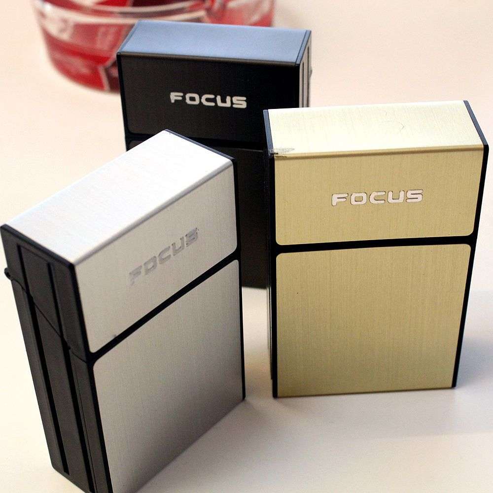 

Cigarette case Focus Roewe 20 s yh035 aluminum plastic flap classic cigarette case