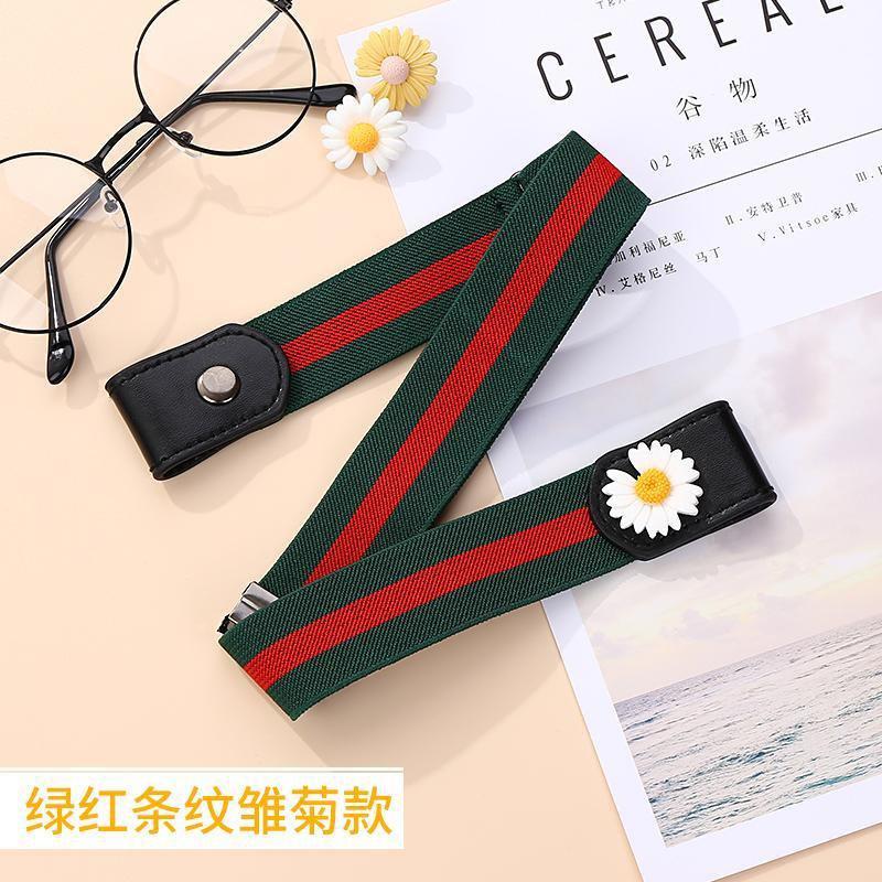 

Belts Buckle-free Elastic Invisible Belt For Jeans Genuine Leather Without Buckle Easy Women Men Stretch, Black;brown