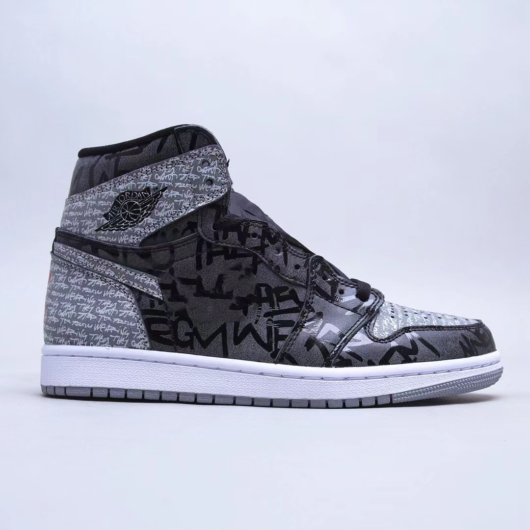 

Jumpman 1 1s High OG Rebellionaire Basketball Shoes Men Women Black Grey X Forbidden Sport Sneakers Size 36-47.5, Customize