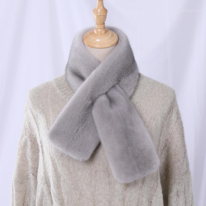 

Scarves Highend Quality Unisex Women's Winter 100% Real Scarf Double-sided Men's Wraps Neckwarmer Mufflers Fur