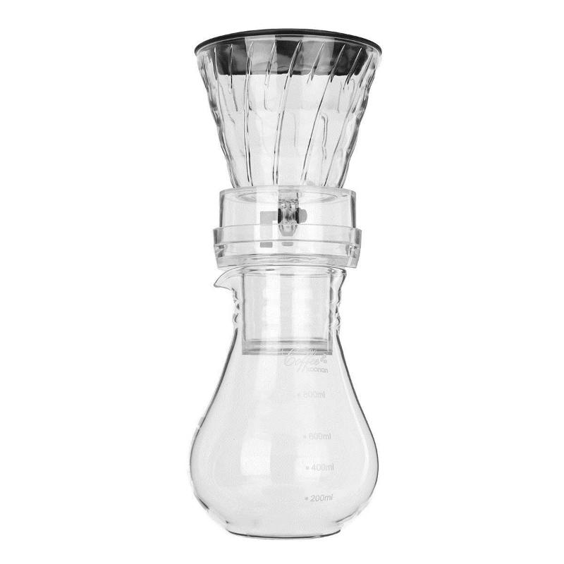 

Coffee Pots Glass Cold Ice Water Drip Maker Brew Pot Dripper Coffeemaker 800Ml