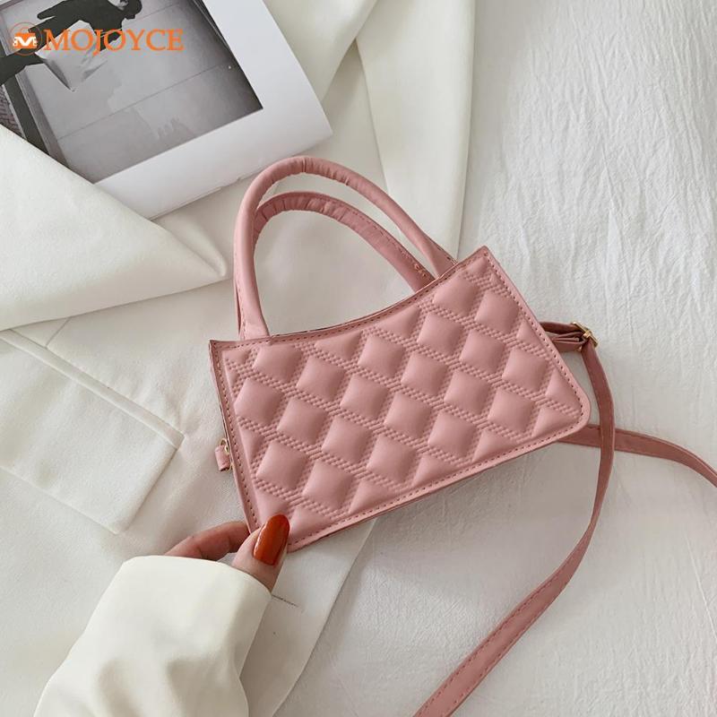 

Evening Bags Vintage Women Lattice Pattern PU Messenger Bag Top-handle Mini Handbags Purse Summer Shoulder For Wallet Phone, Black