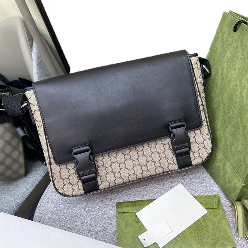 

Fashion mens designer shoulder bag messenger bags backpack wallet high quality nylon leather handbag coin purse for men, Size: 34cm