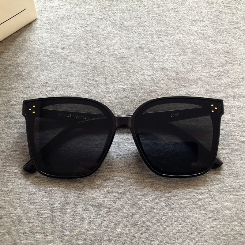 

2021 Korea Gentle Design GM Sunglasses Fashion Women Large Frame Sunglass Lady Vintage High Quality Sun Glasses HER