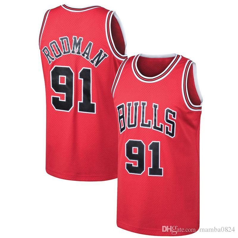 

ncaa Michael Kid Jordon Chicago Bulls Jersey 91 Dennis Scottie Rodman 33 Pippen NCAA z5 Mitchell Ness zz Hardwood Basketball Jerseys, Men