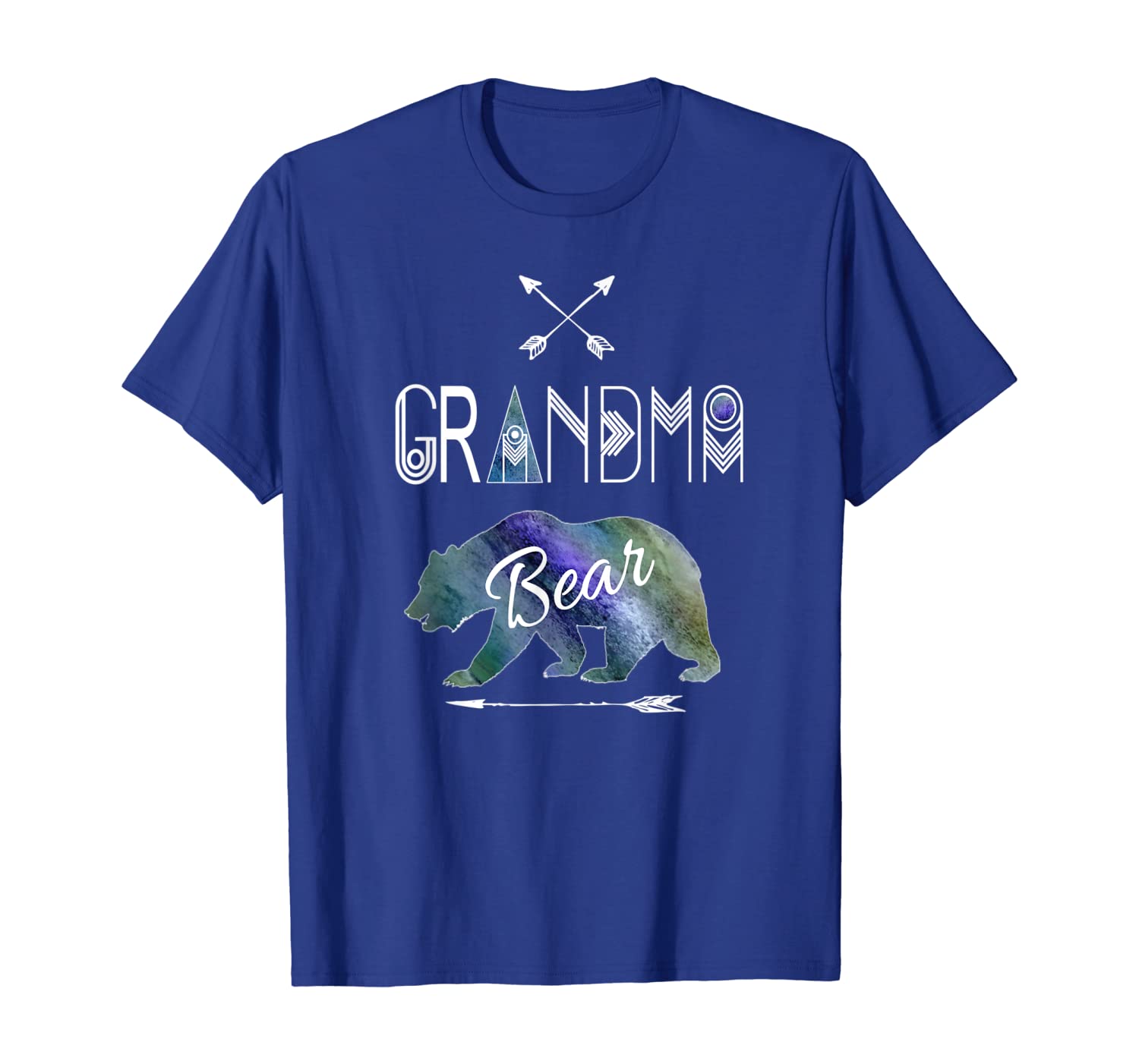 

grandma bear shirt tribal family vacation camping tee, White;black