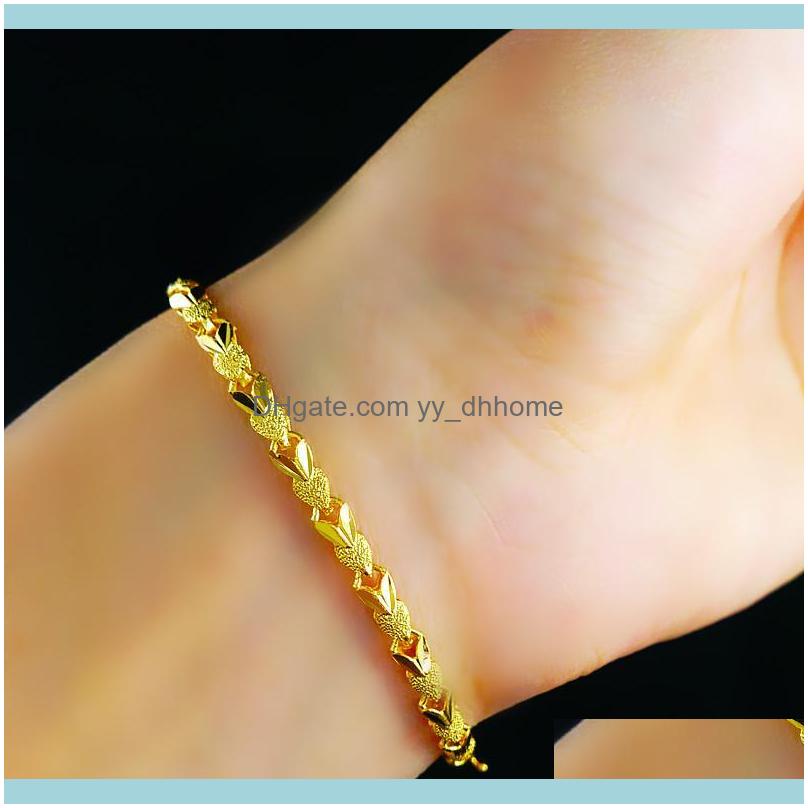 

Link, Jewelrylink, Chain Thin Womens Bracelets Wheat Link Gold Filled Bracelet Jewelry For Women Drop Delivery 2021 Upjf7