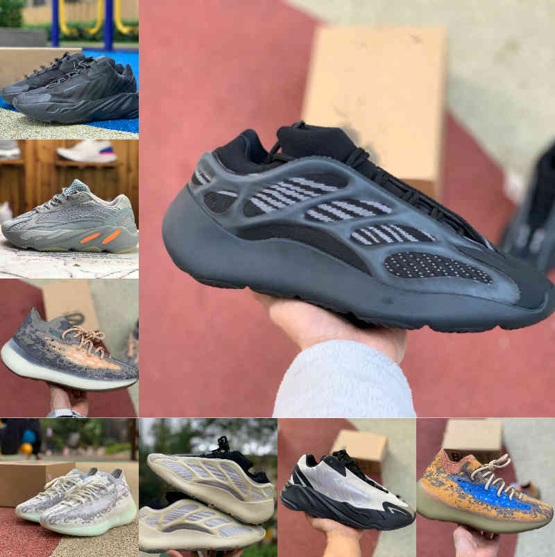 

High Quality Kanyes 700 Inertia Mens Running Shoes Wests V2 V3 380 Wave Black Static Runner MNVN Solid Grey Magnet Bone Tephra Geode Womens