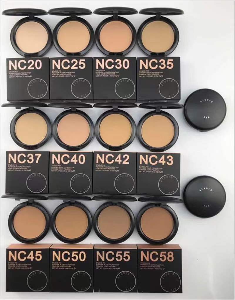 

Face Powder Fix Powder Plus Foundation concealer powders makeup 15g Natural Long-wearing Creamy Matte Finish Cake Single Skin Flawless Polvos, Mixed color