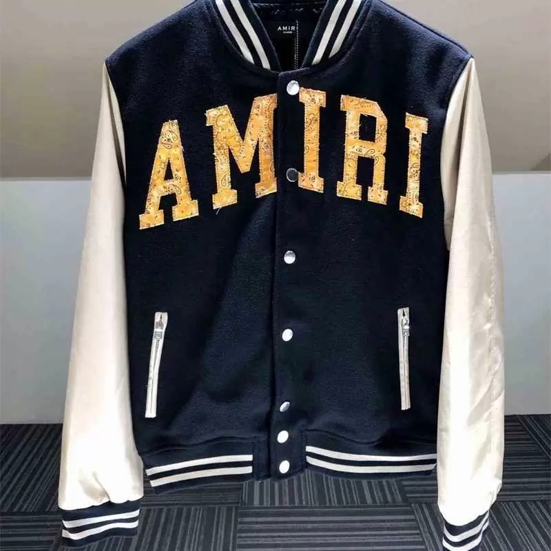 

Designer 22ss autumn and winter Italian high-quality men's black British popular baseball jacket
