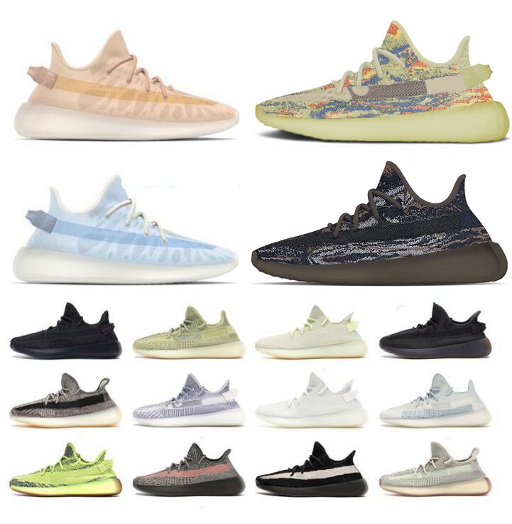 

Kanye West High quality Adds Men Runnning Shoes Yeezy Yeezys Boost MX Rock Oat 350 V2 Mono Ice Clay Reflective Off OW Zebra Trainers Women White Sports Seakers, 17.cinder
