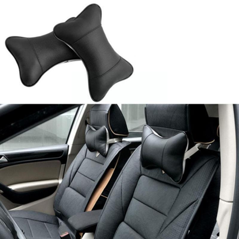 

Seat Cushions Four Seasons General Car Pillow Pu Headrest Interior And Neck Accessories Shoulder M6y2